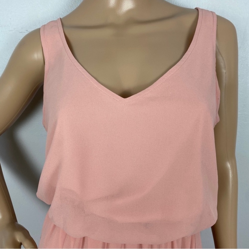 SHOW ME YOUR MUMU PINK V-NECK MAXI DRESS - Picture 3 of 9